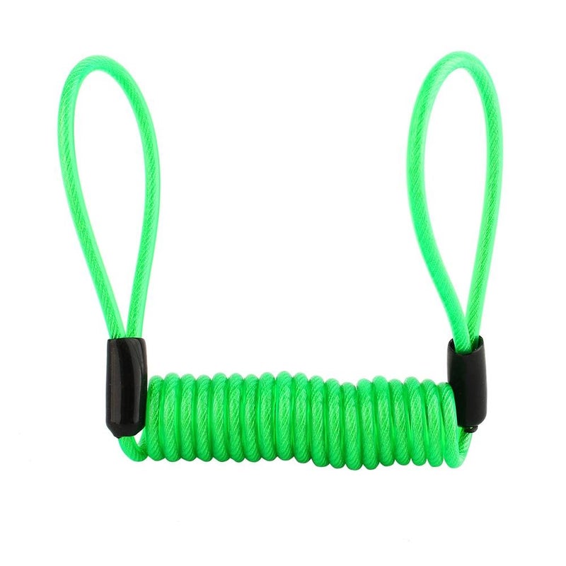 Keenso Disc Lock Reminder Cable, Green Waterproof Disc Lock Security Reminder Cable Scooter Bike Motorbike for Scooter Motorcycle Bike Brake Disc - Image 1